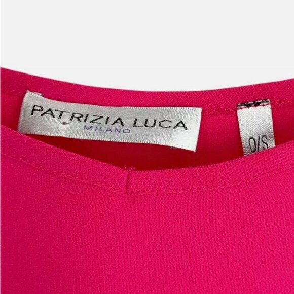 NWT $128 Patrizia Luca Milano Oversize Tunic Top Fuschia OS Poncho Kimono NEW L - Picture 4 of 4